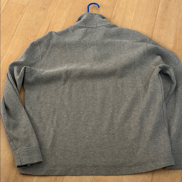 Polo by Ralph Lauren Gray Zip Up Sweater with Athletic Style - Picture 2 of 9